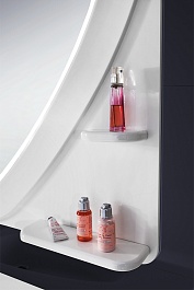 Водолей Мебель для ванной "Арнелла Капля 100" белая, ящик – фотография-7